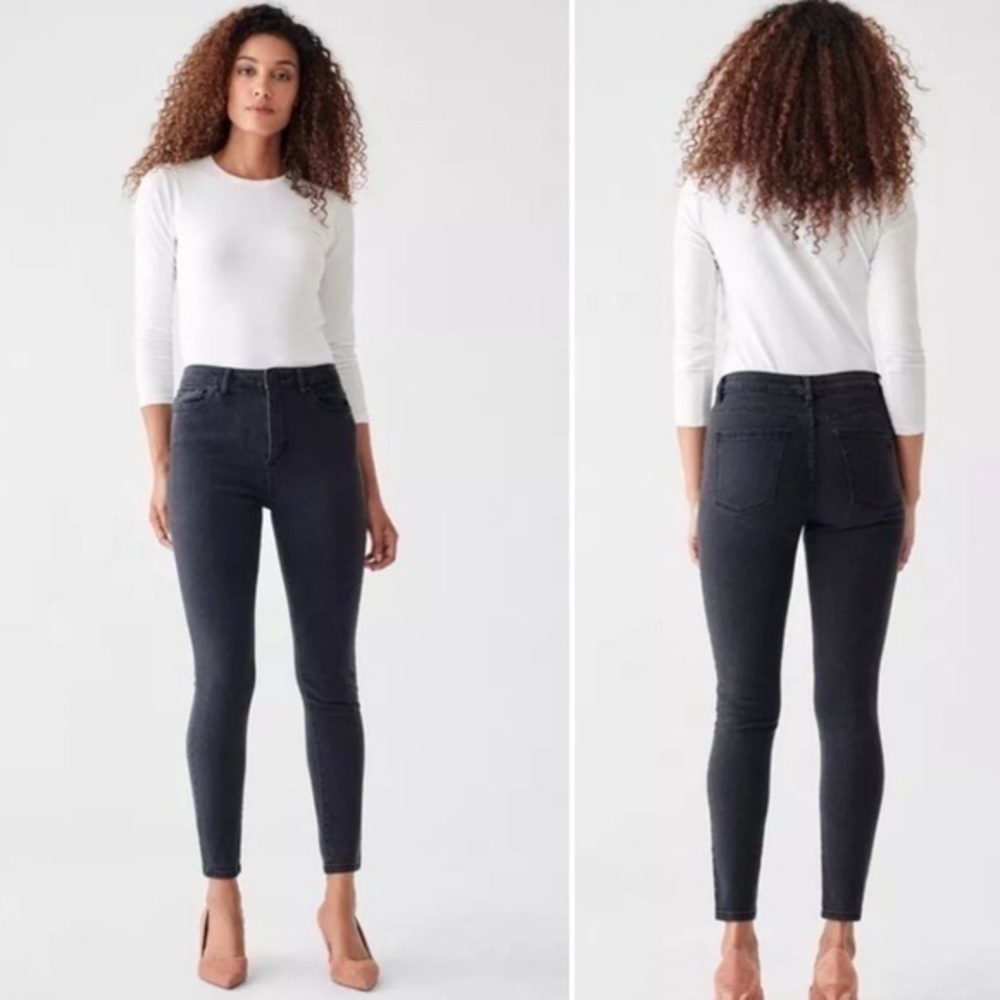 DL1961 Chrissy Ultra High Rise Skinny Jean in Battle, size 27 NWT